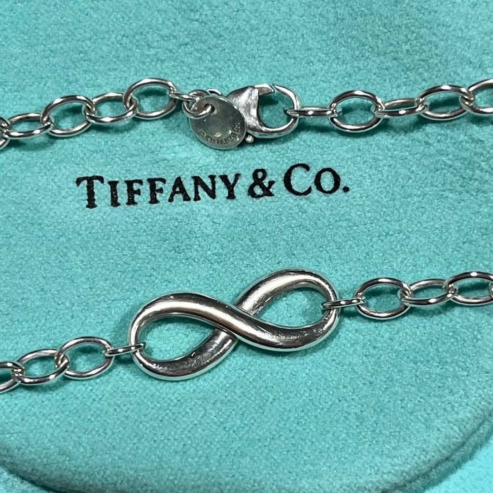 Tiffany & Co. Wide Chain Infinity Sterling Silver Necklace